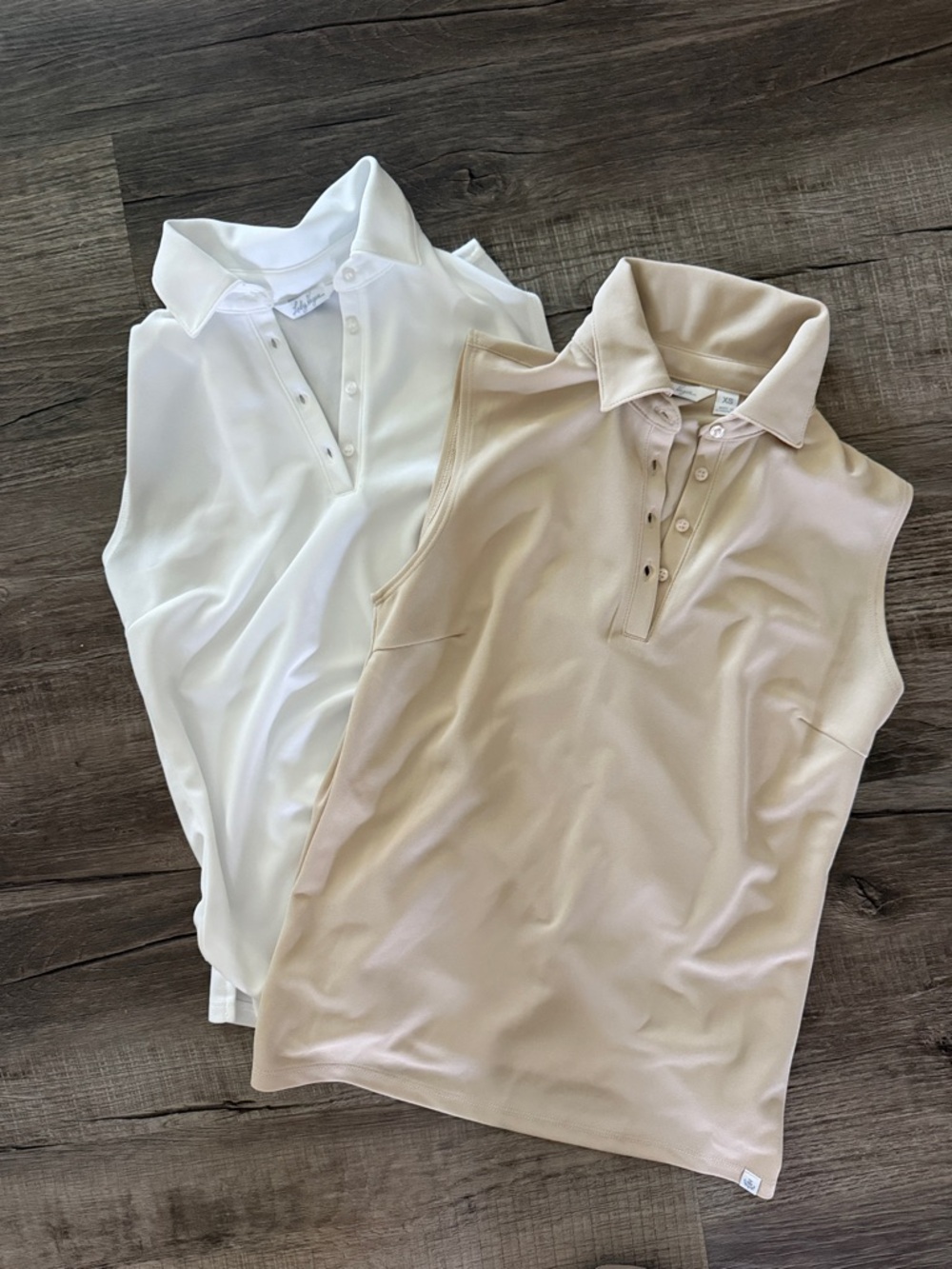 Lady Hagen Tan and White Gold Poli Shirley’s XS